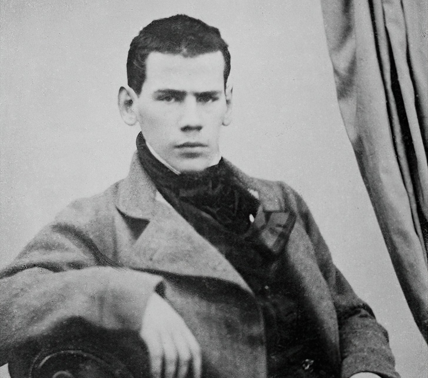 Leo Nikolaevich Tolstoy Poses For A Portrait At The Age Of 20