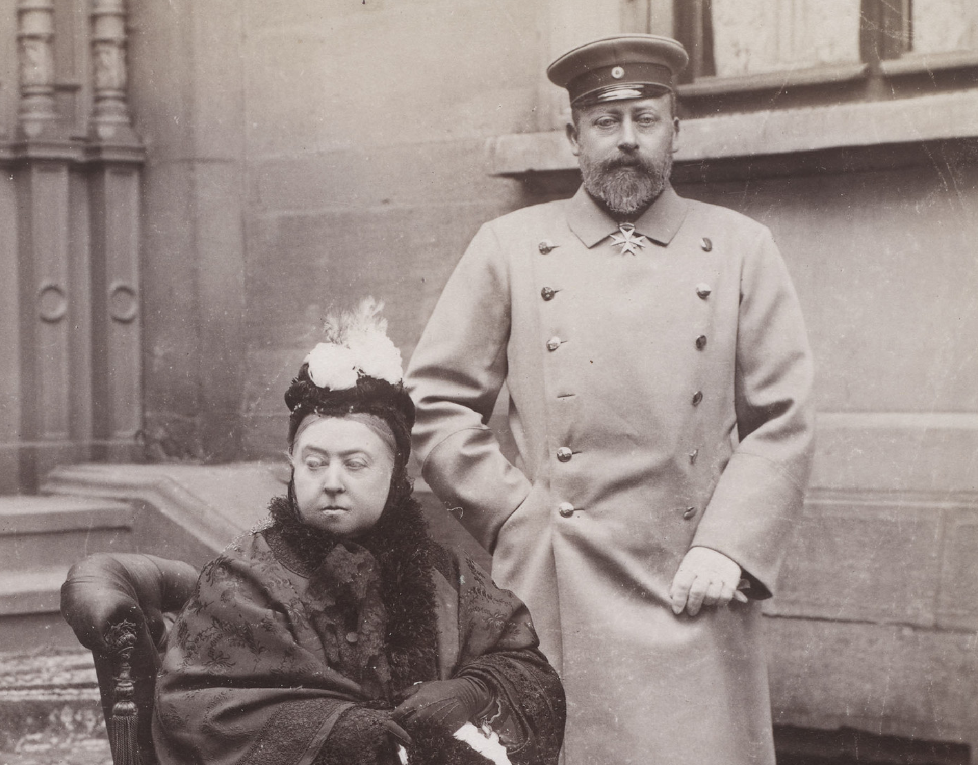 Queen Victoria And Prince Of Wales Albert Edward - 1894
