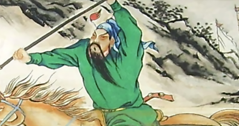 Lü Bu portrait riding a horse