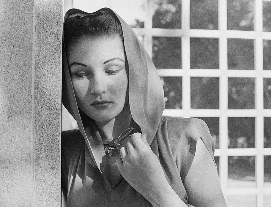 Grayscale Portrait Photo of Fawzieh, Queen Of Iran