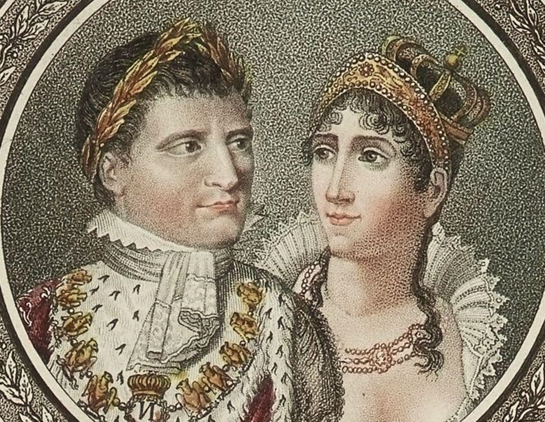 Portraits of Napoleon Bonaparte and Josephine - circa 1808/09