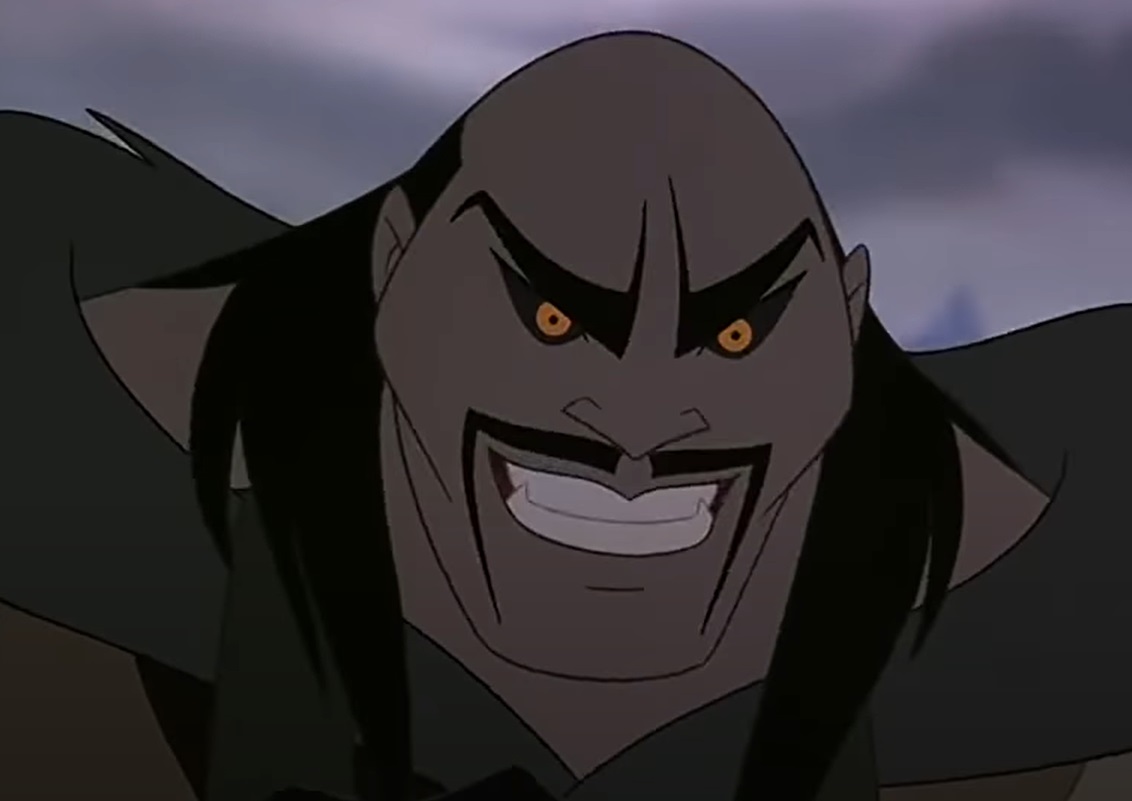 Screenshot from the animated musical coming-of-age action-adventure film Mulan (1998)