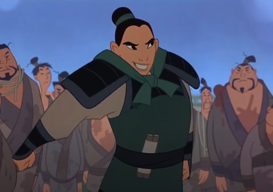 Screenshot from the animated musical coming-of-age action-adventure film Mulan (1998)