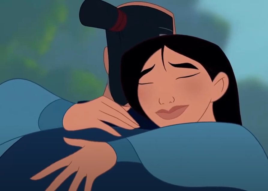 Screenshot from the animated musical coming-of-age action-adventure film Mulan (1998)