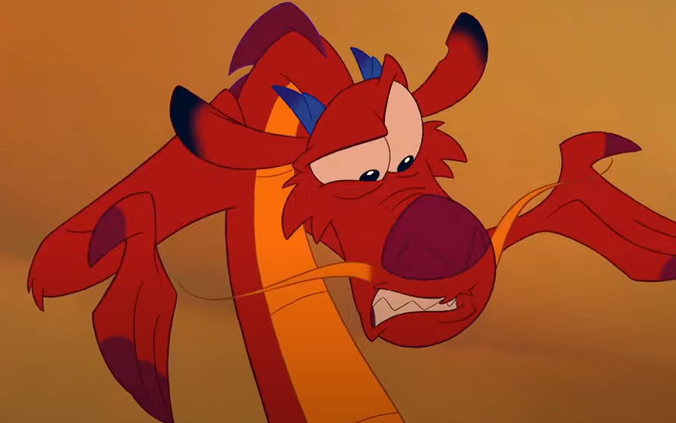 Screenshot from the animated musical coming-of-age action-adventure film Mulan (1998)