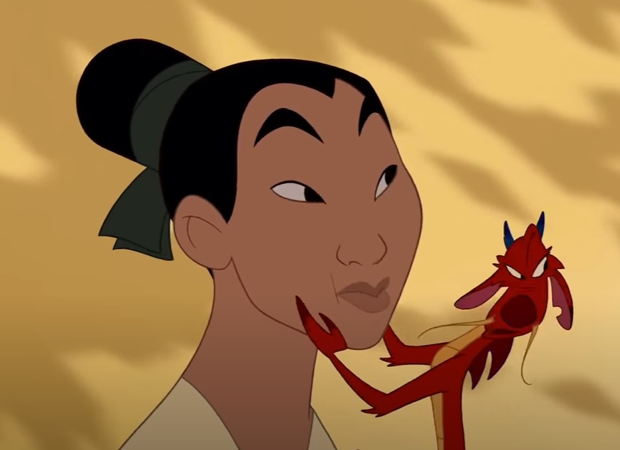 Screenshot from the animated musical coming-of-age action-adventure film Mulan (1998)