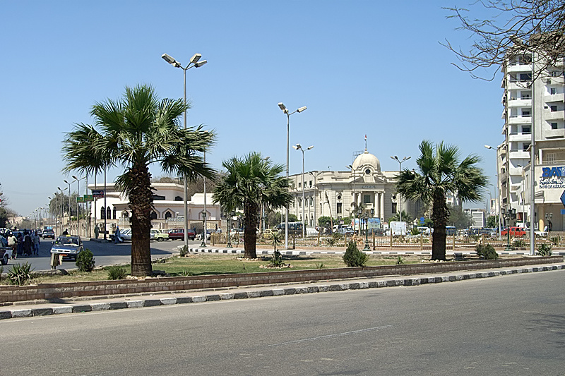 Street Photo of Sohag Midan and city hall, Sohag, Egypt