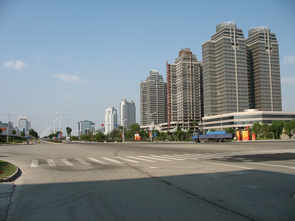 Landscape Photo of Cross Road in Taizhou City, China