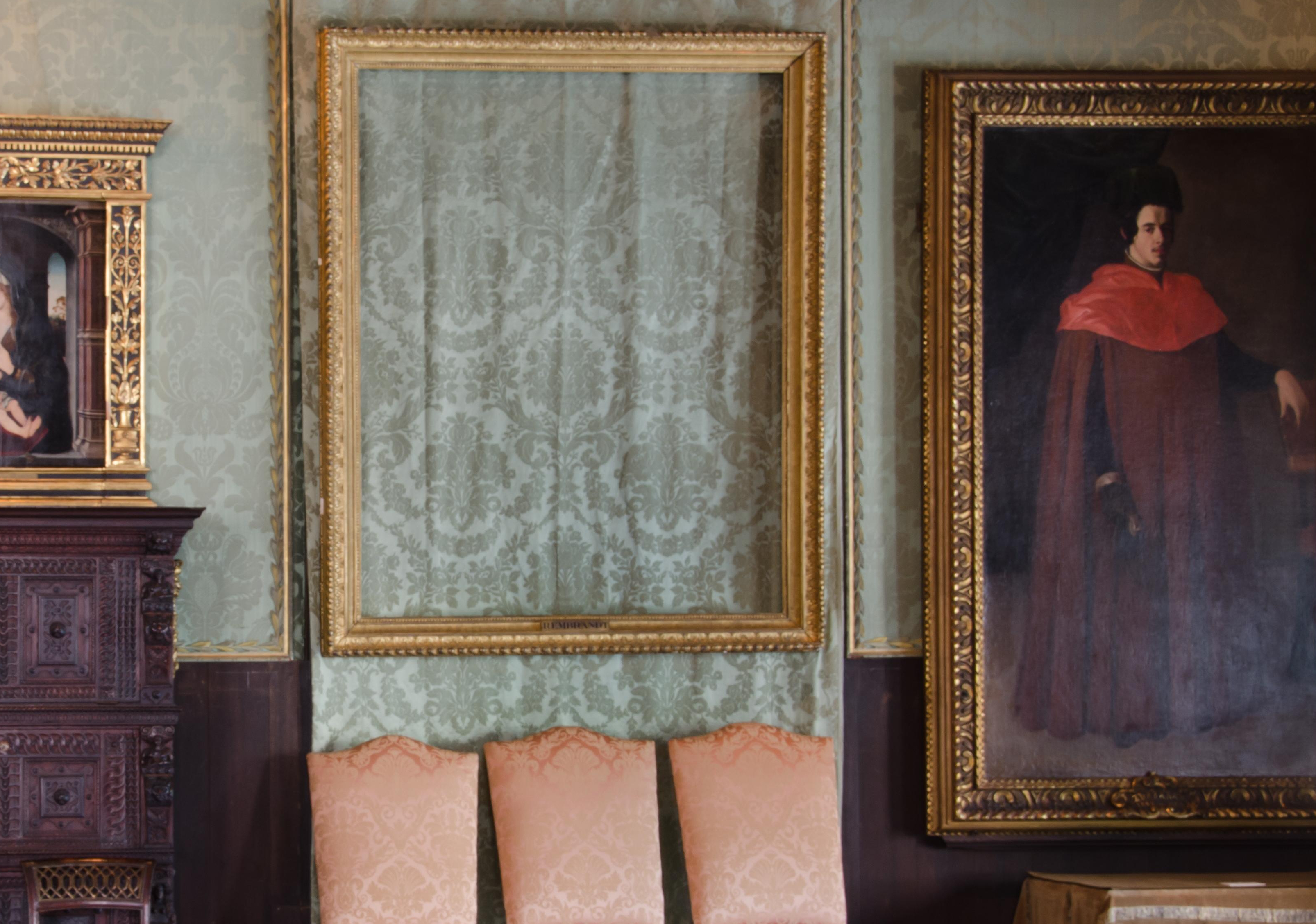 Empty Frames At Isabella Stewart Gardner Museum