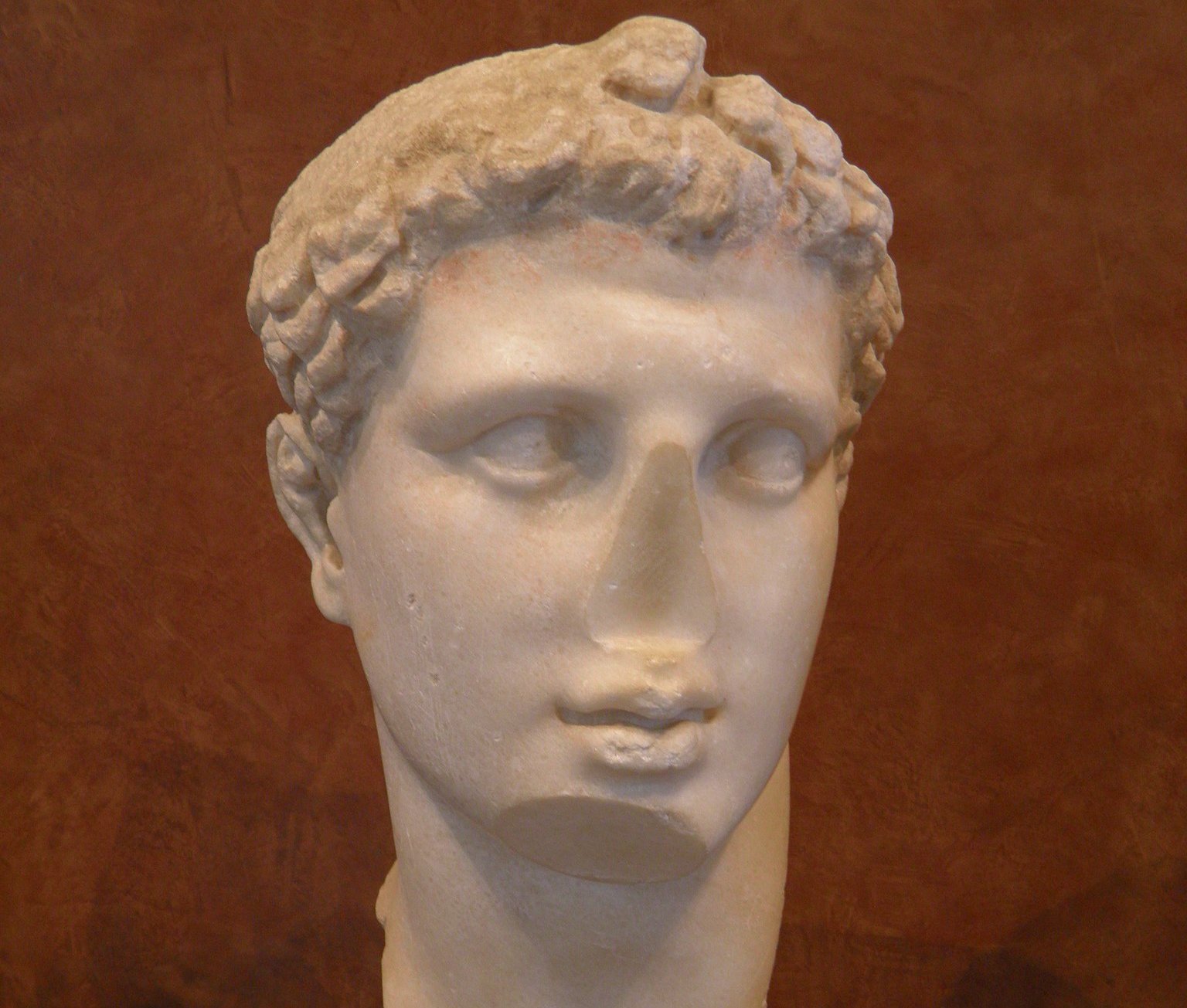Close Up Photo of Head Bust of Ptolemy IV.