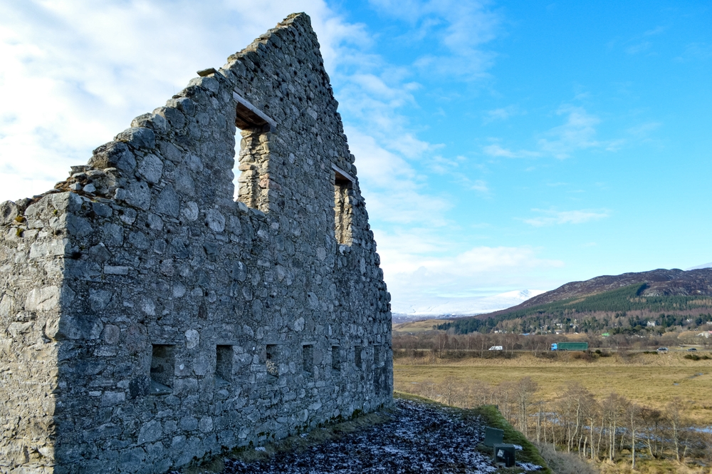 Landscape Photo of the Ruthven Barracks in the Scottish Highlands