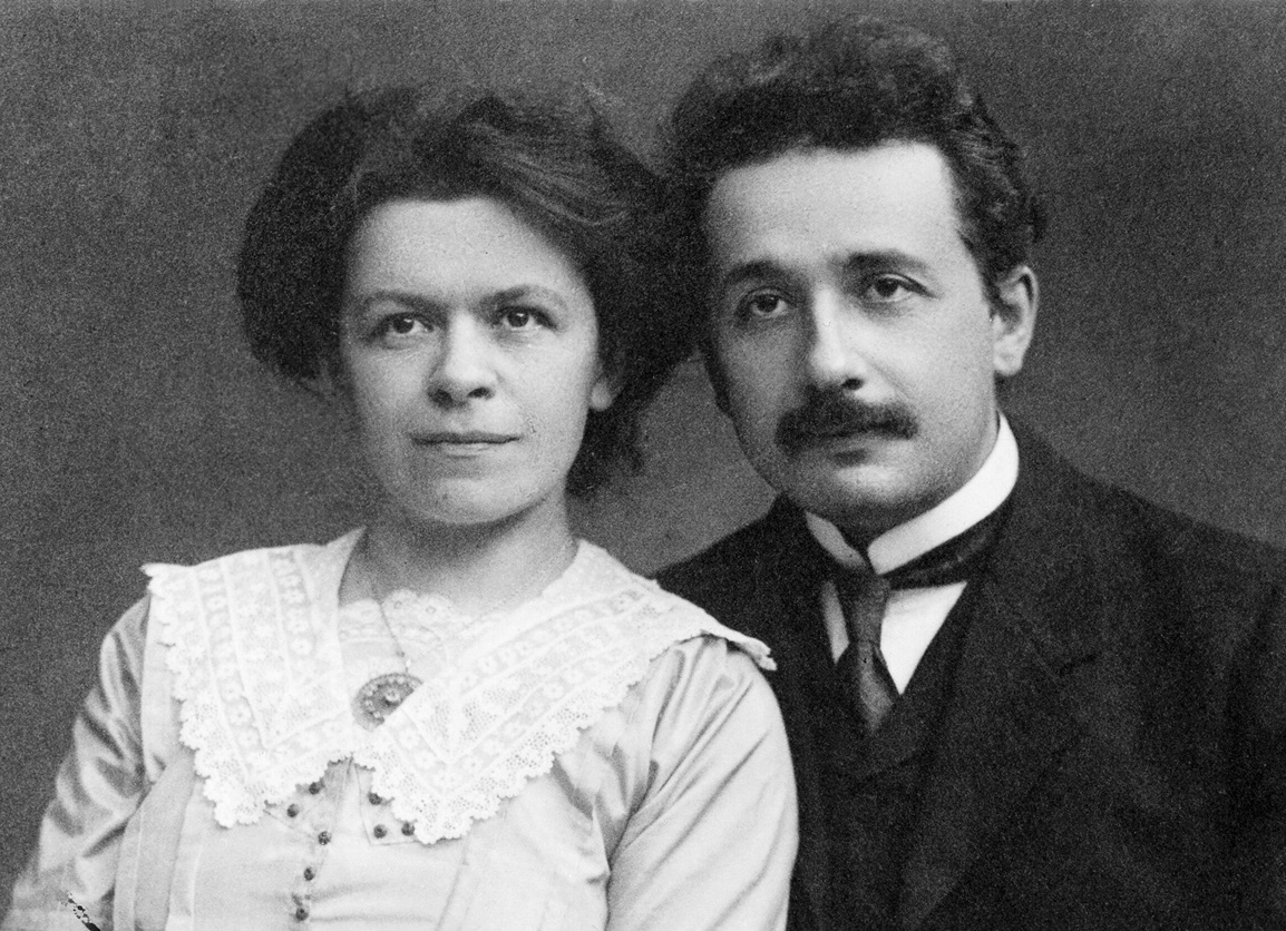 Albert Einstein and his first wife, Mileva - 1912