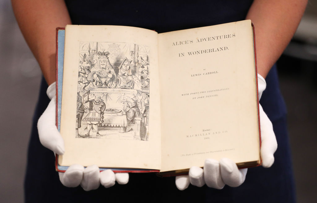 first edition of 'Alice's Adventures in Wonderland' by Lewis Carroll