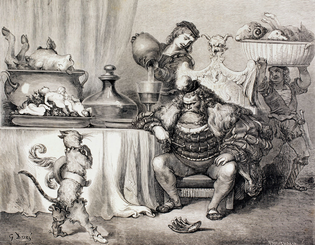 Scene From Puss In Boots By Charles Perrault