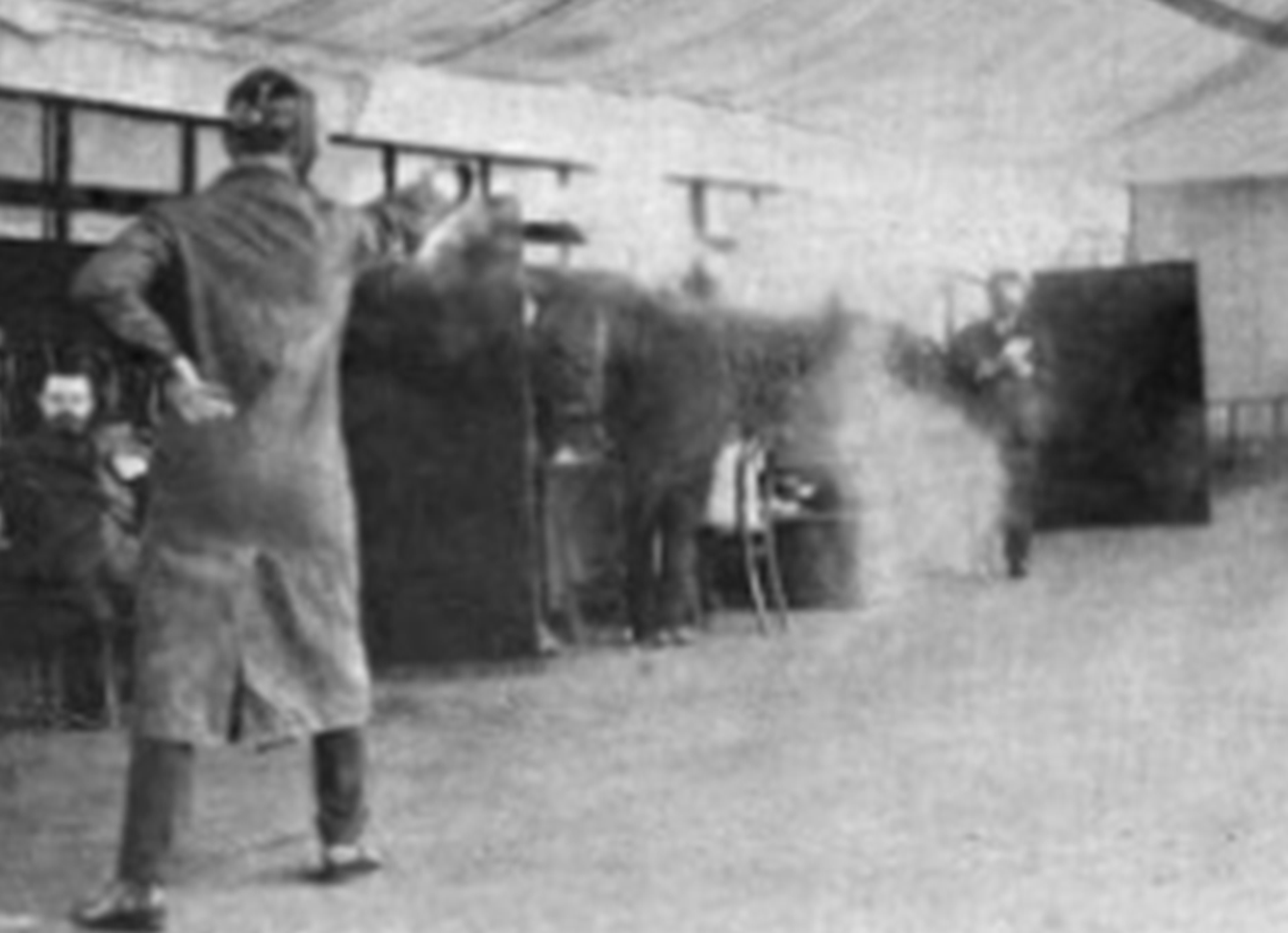 1908 Olympics wax duel field