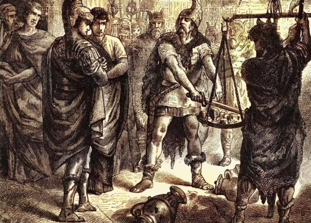 the Barbarian's Sword Turns the Scale