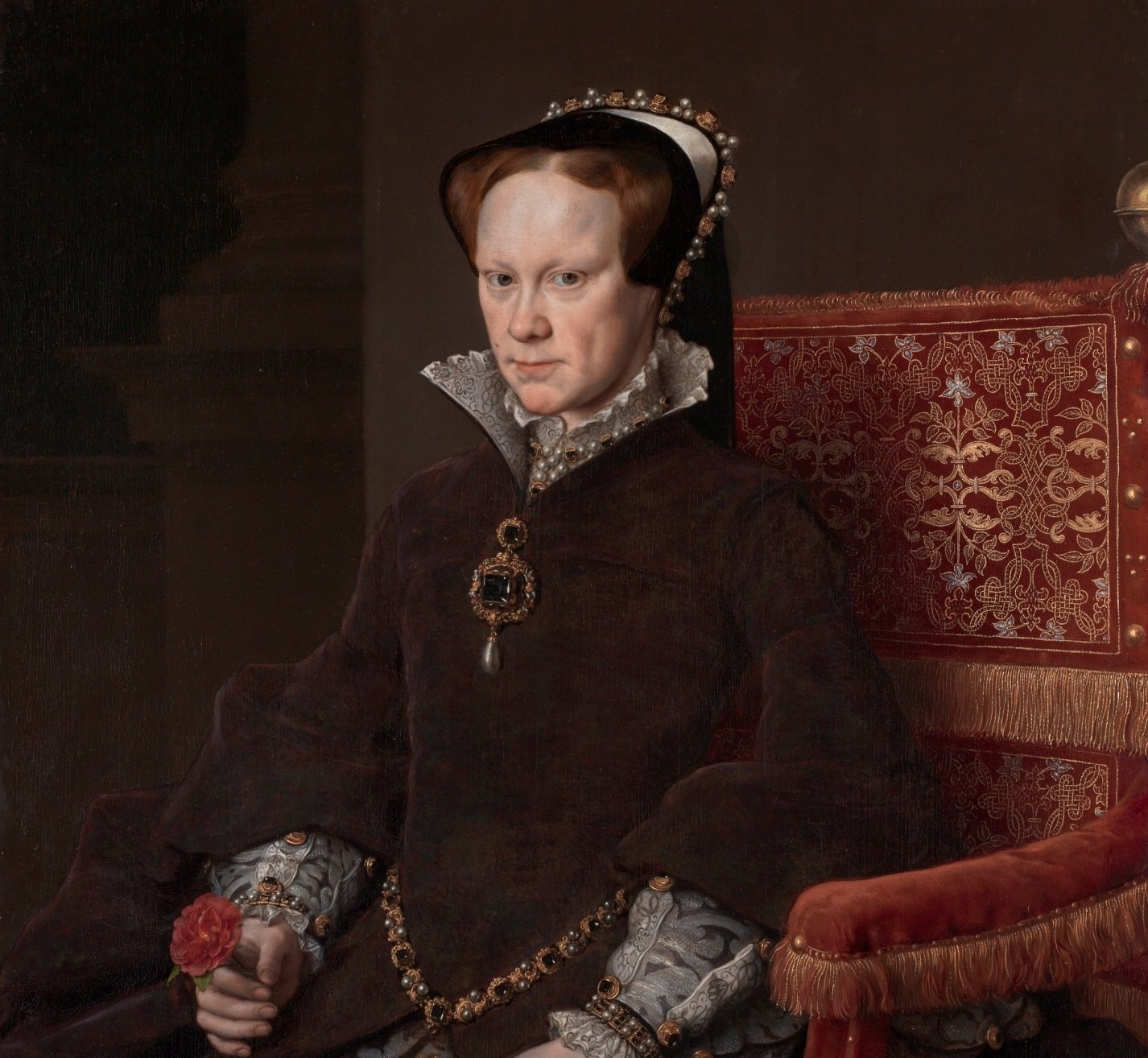 Portrait Painting of Mary I of England also known as Mary Tudor, and as