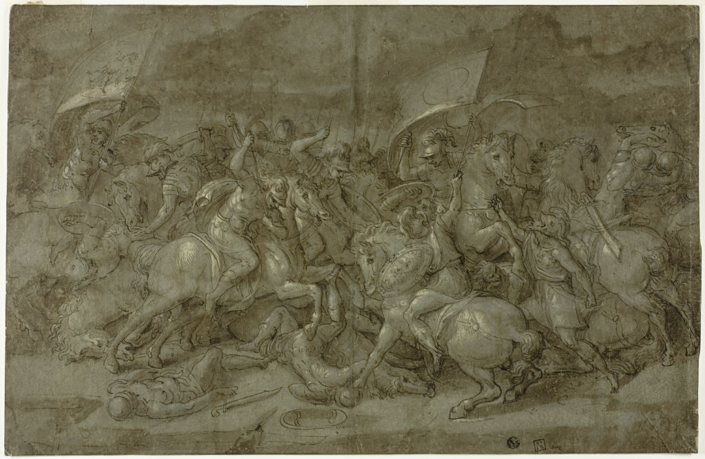 Battle Between Romans And Barbarians