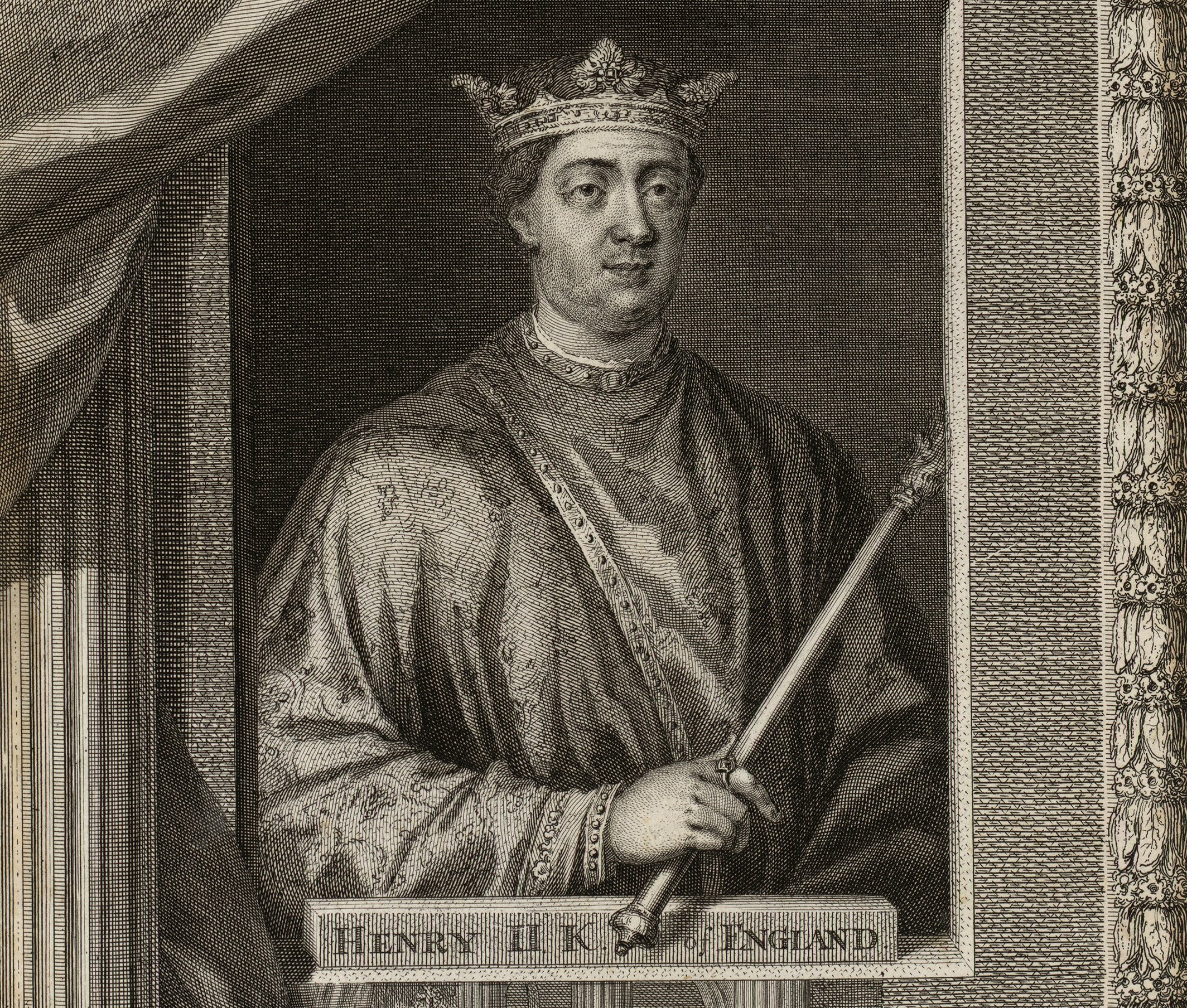 Portrait Engraving of Henry II of England also known as Henry Fitzempress