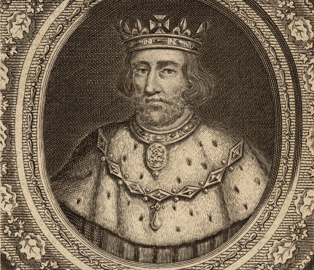 Portrait Engraving of Edward II of England also known as Edward of Caernarfon or Caernarvon