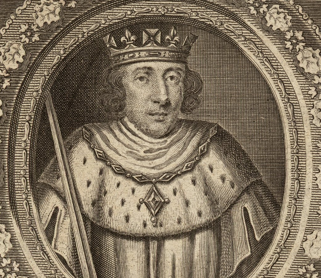Portrait Engraving of Edward I of England also known as Edward Longshanks