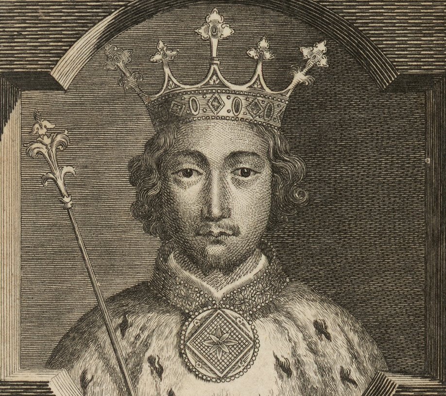 Portrait Engraving of Richard II of England also known as Richard of Bordeaux