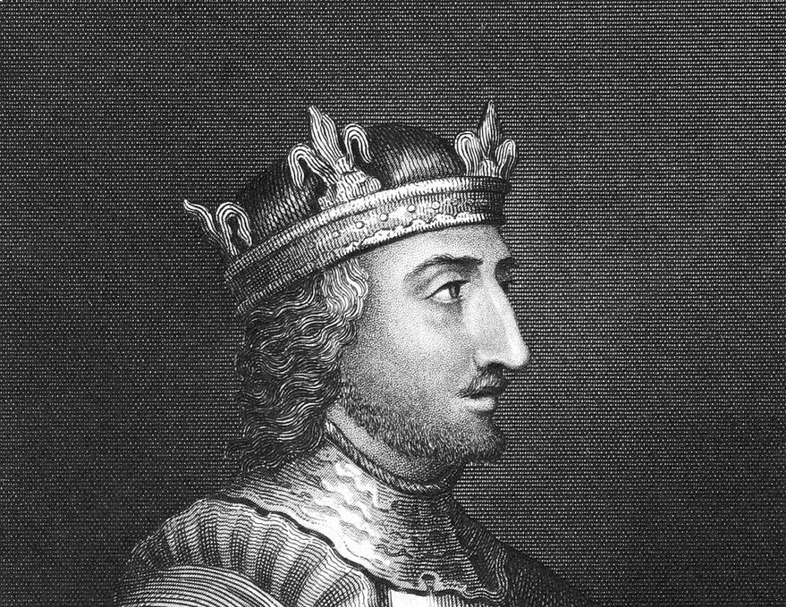 Portrait Engraving of Stephen, King of England often referred to as Stephen of Blois