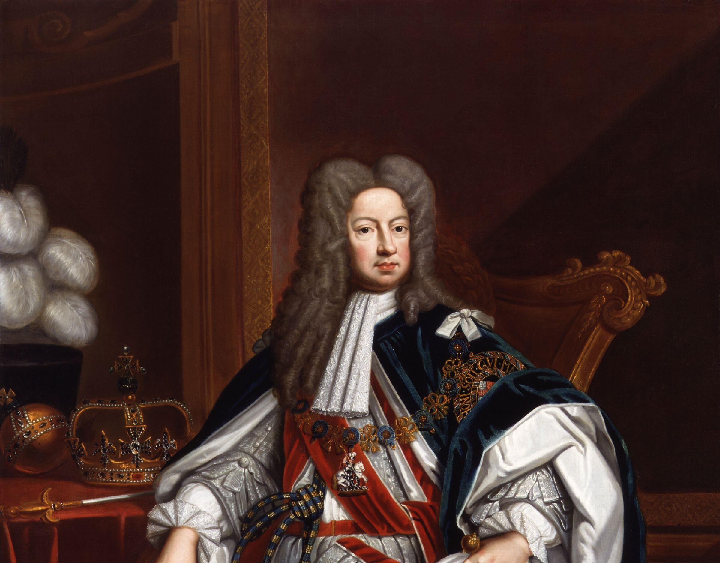 Portrait Painting of George I of Great Britain by Godfrey Kneller