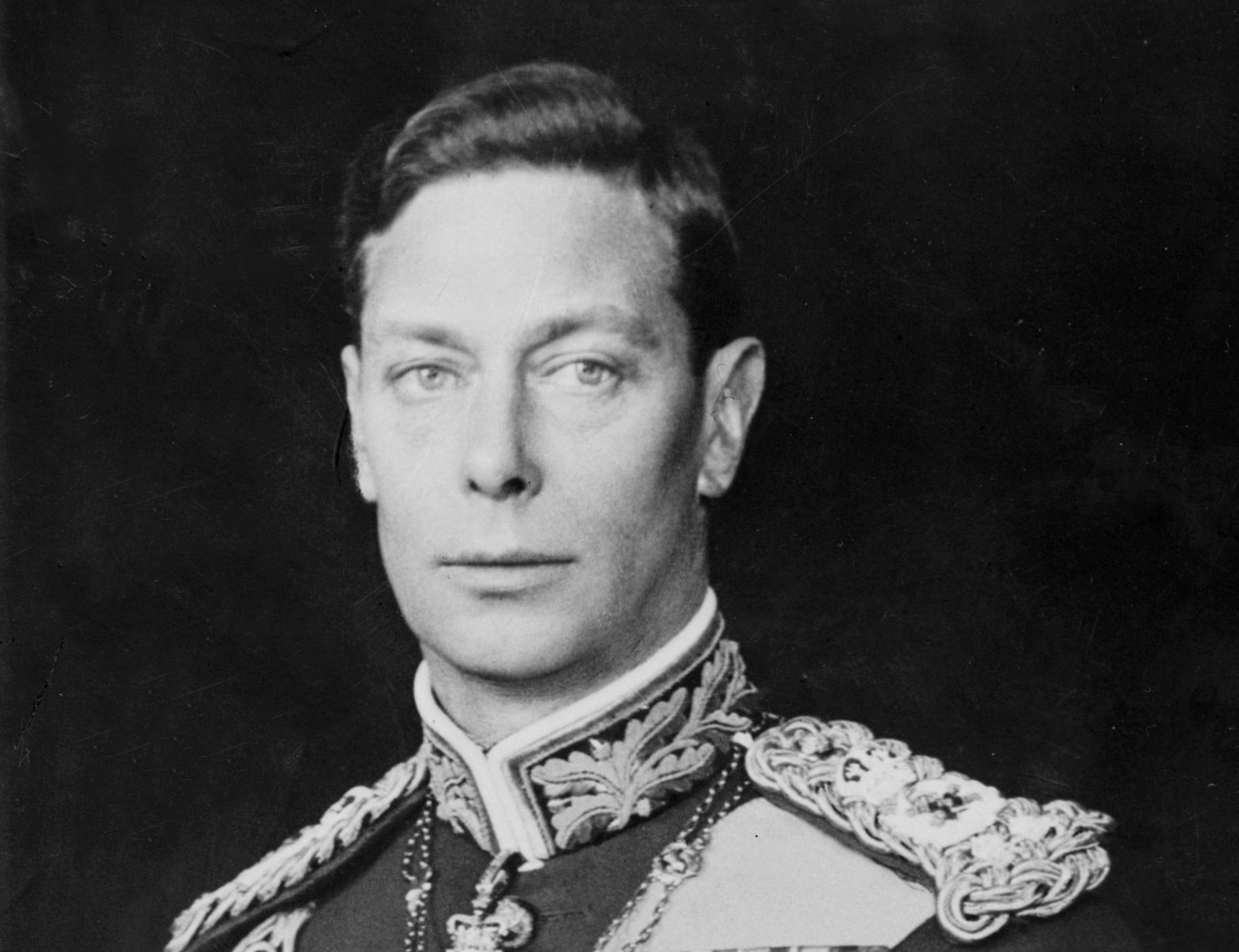 Grayscale Portrait Photo of George VI – King of the United Kingdom