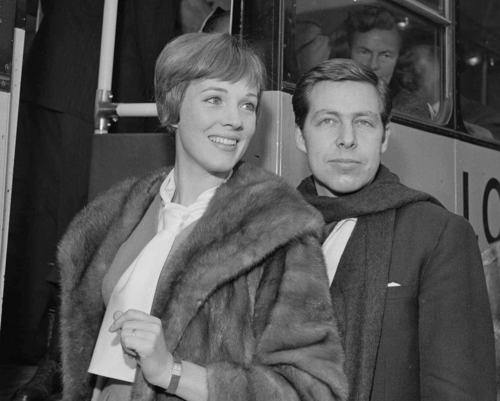 Julie Andrews pictured with her husband Tony Walton - 1963