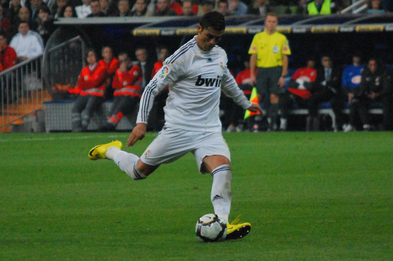 Portrait Photo of Cristiano Ronaldo during a game