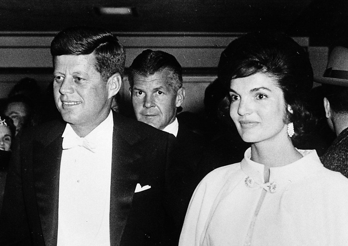 John Kennedy and Jackie Kennedy at Inaugural Ball, 20 January 1961