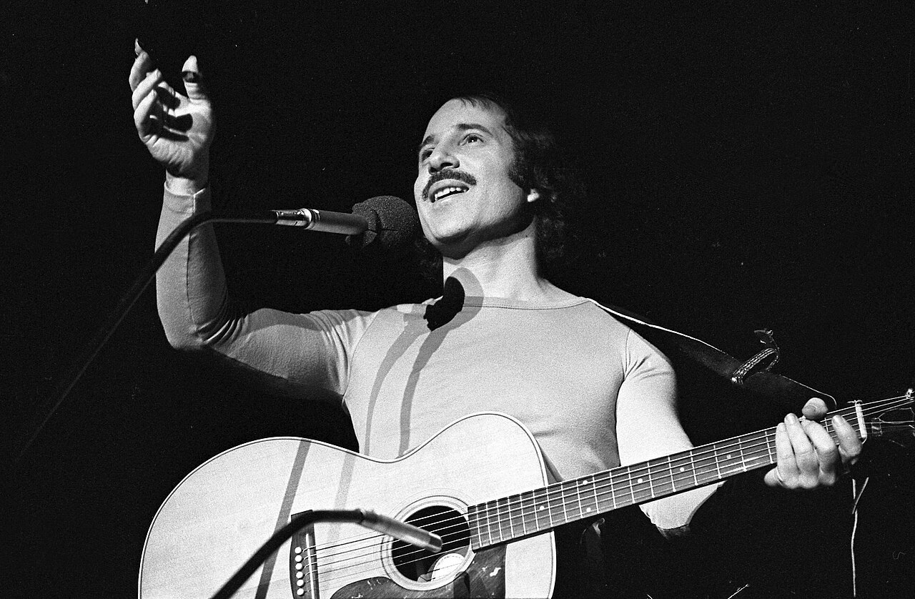 Paul Simon Performing In Santa Monica, 1975