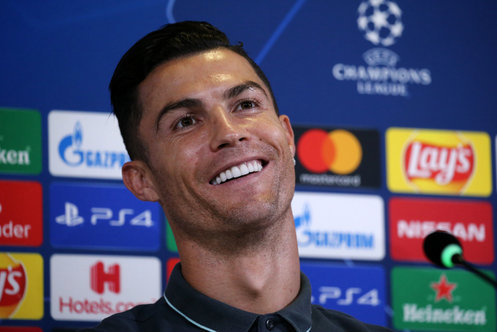 Cristiano Ronaldo of Juventus FC during press conference