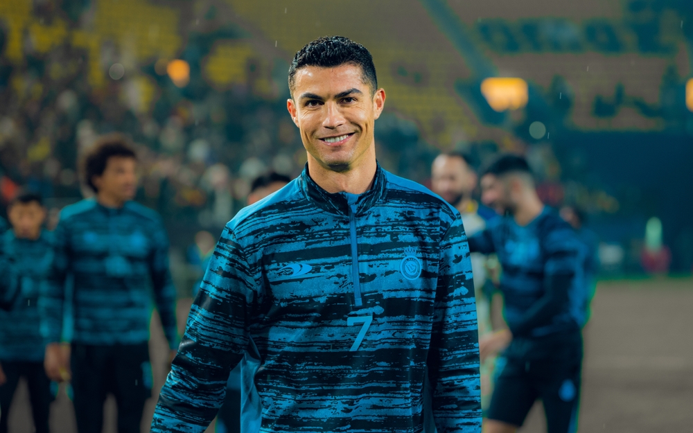 Cristiano Ronaldo after finishing his first exercise with AlNassr Saudi Club