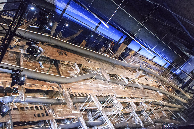 Close Up Photo of the remains of the Mary Rose carrack