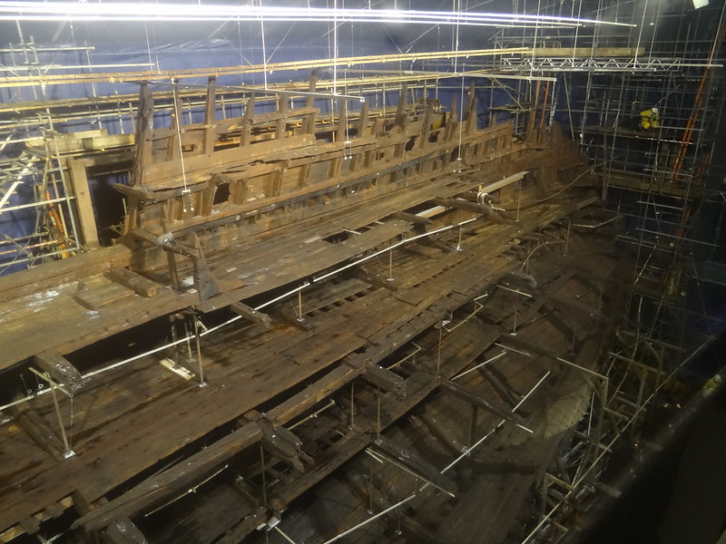 Close Up Photo of the remains of the Mary Rose carrac