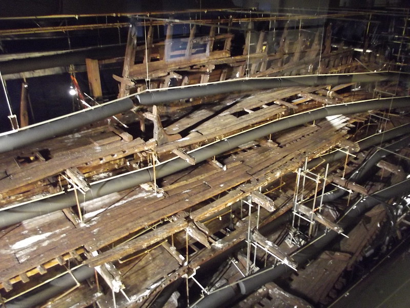 Close Up Photo of the remains of the Mary Rose carrack