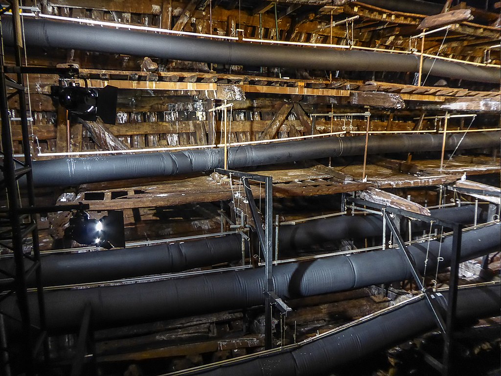 Close Up Photo of the remains of the Mary Rose carrack