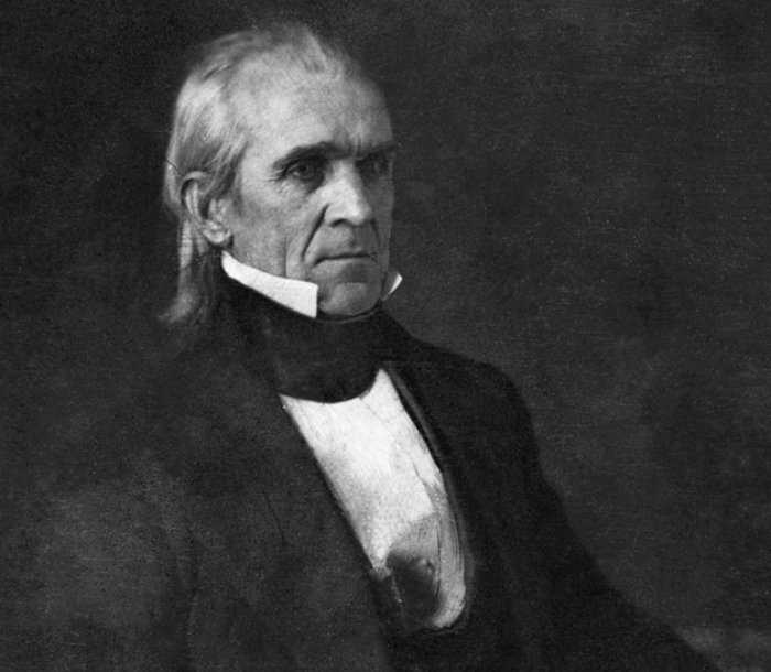 United States president James Knox Polk, three-quarter length portrait