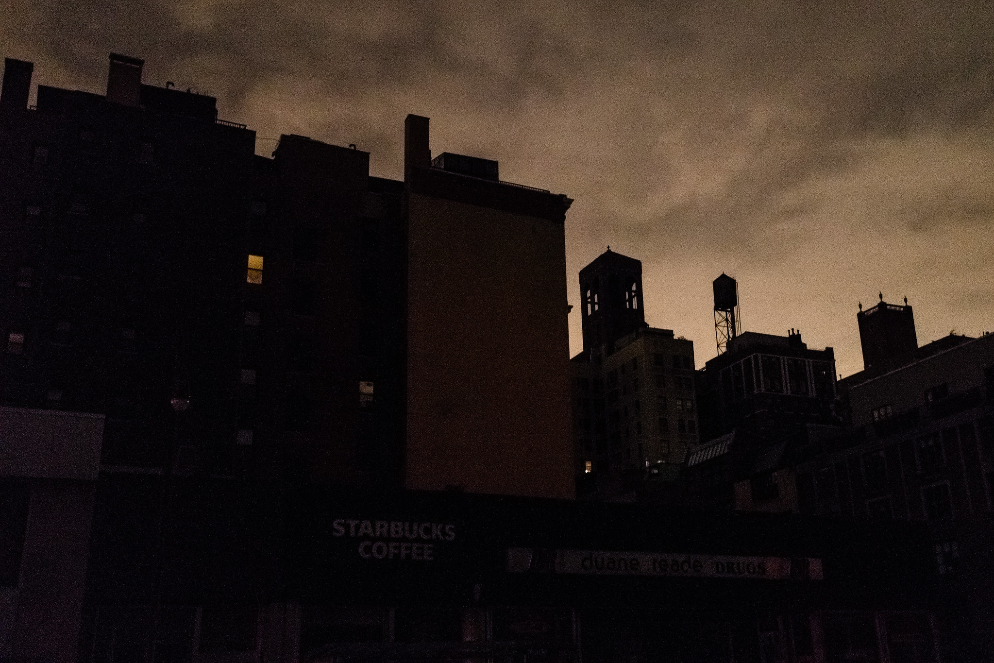 Hurricane Sandy's blackout and the streets of lower Manhattan - 2012