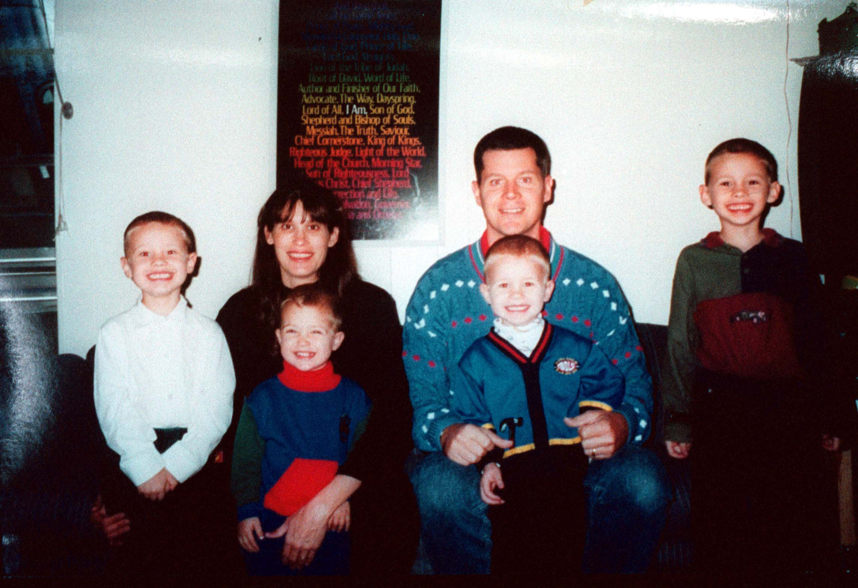 This undated family photo shows four of the five children of Andrea Yates,