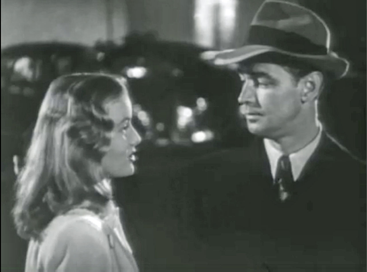 Veronica Lake and Alan Ladd in trailer for The Blue Dahlia (1946)