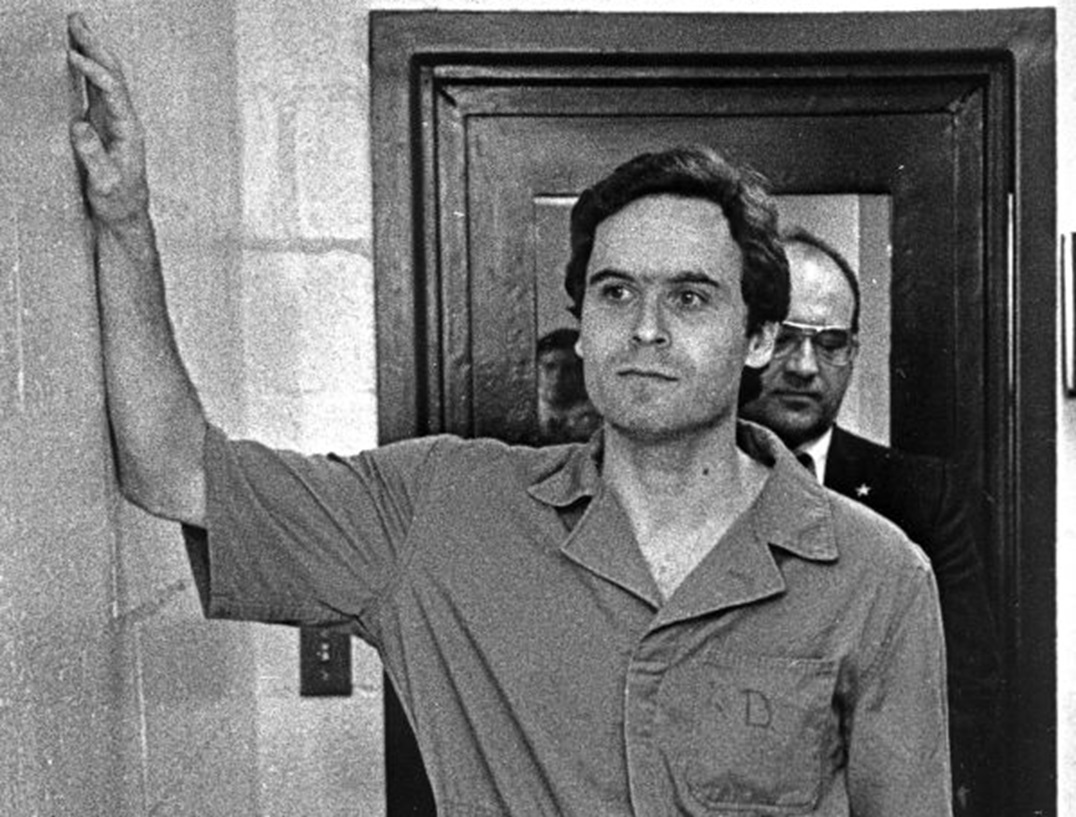 Suspect Theodore Bundy after his original arrest - 1978