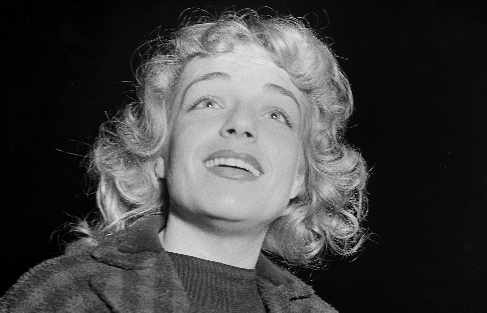 French actress Simone Signoret (1921 - 1985) attends an event in Los Angeles, CA, circa 1950. 