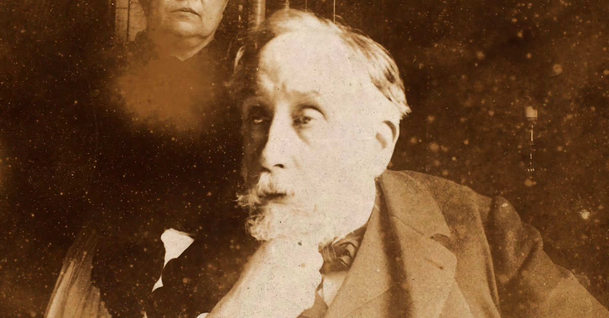 Self-Portrait with Zo� Closier, probably 1895. Artist Edgar Degas.