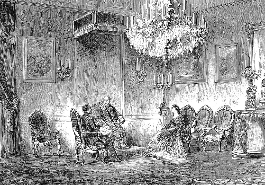 Charlotte of Belgium visiting the Pope