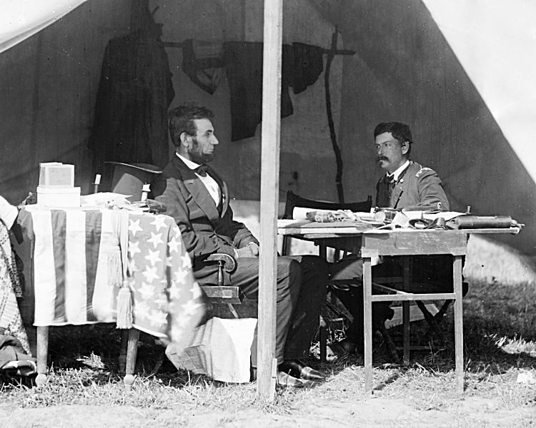 Abraham Lincoln and George B. McClellan