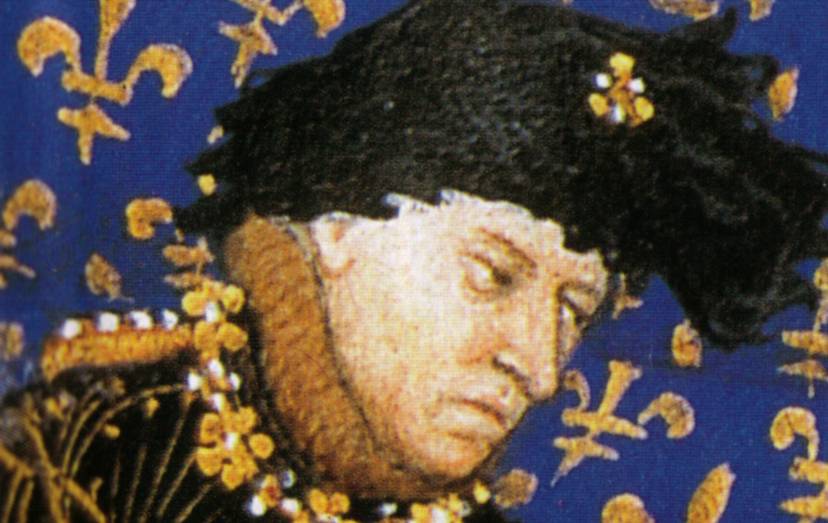 An old drawing of King Charles VI of France