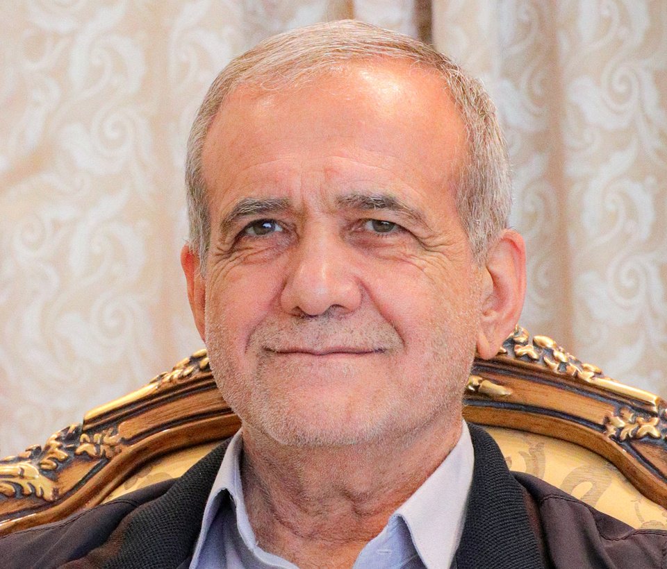 Portrait Photo of Masoud Pezeshkian, the ninth president of Iran